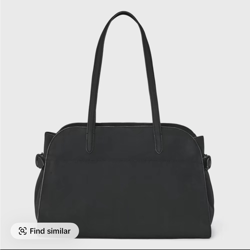 A New Day Black Solid Soft Satchel Handbag